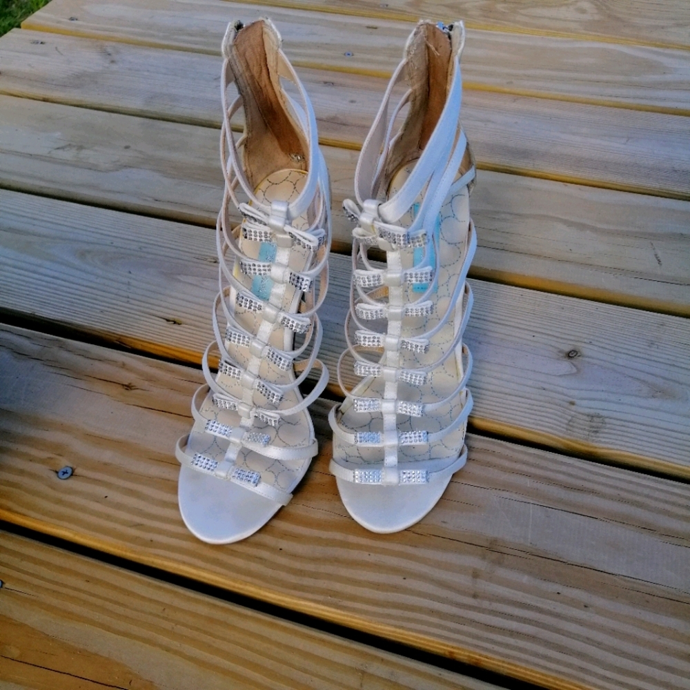 Betsey johnson gladiator wedding sandals